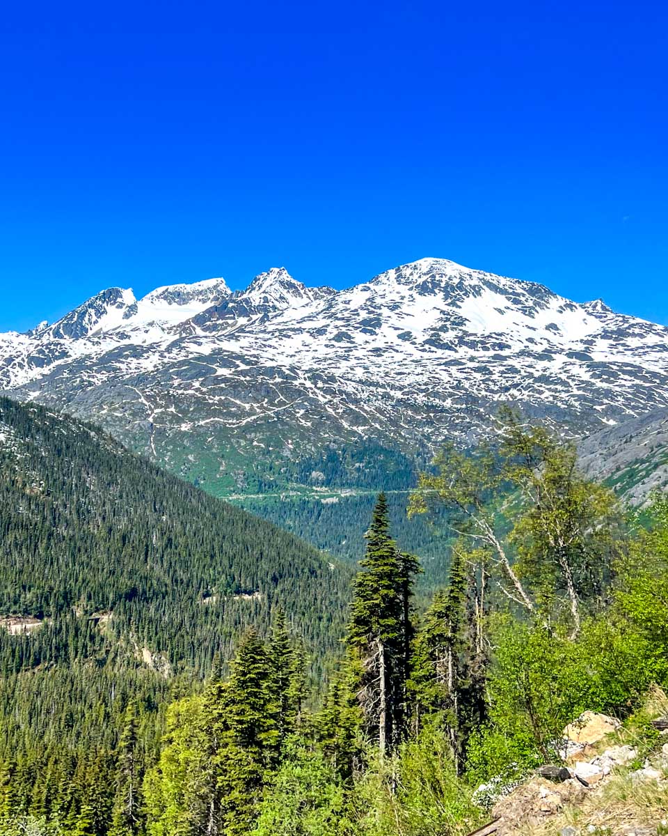 The view of White Pass seen near Skagway Alaska-2
