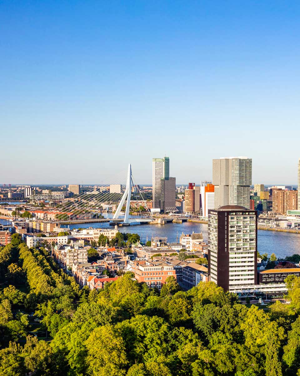 View from the Euromast Tower in Rotterdam