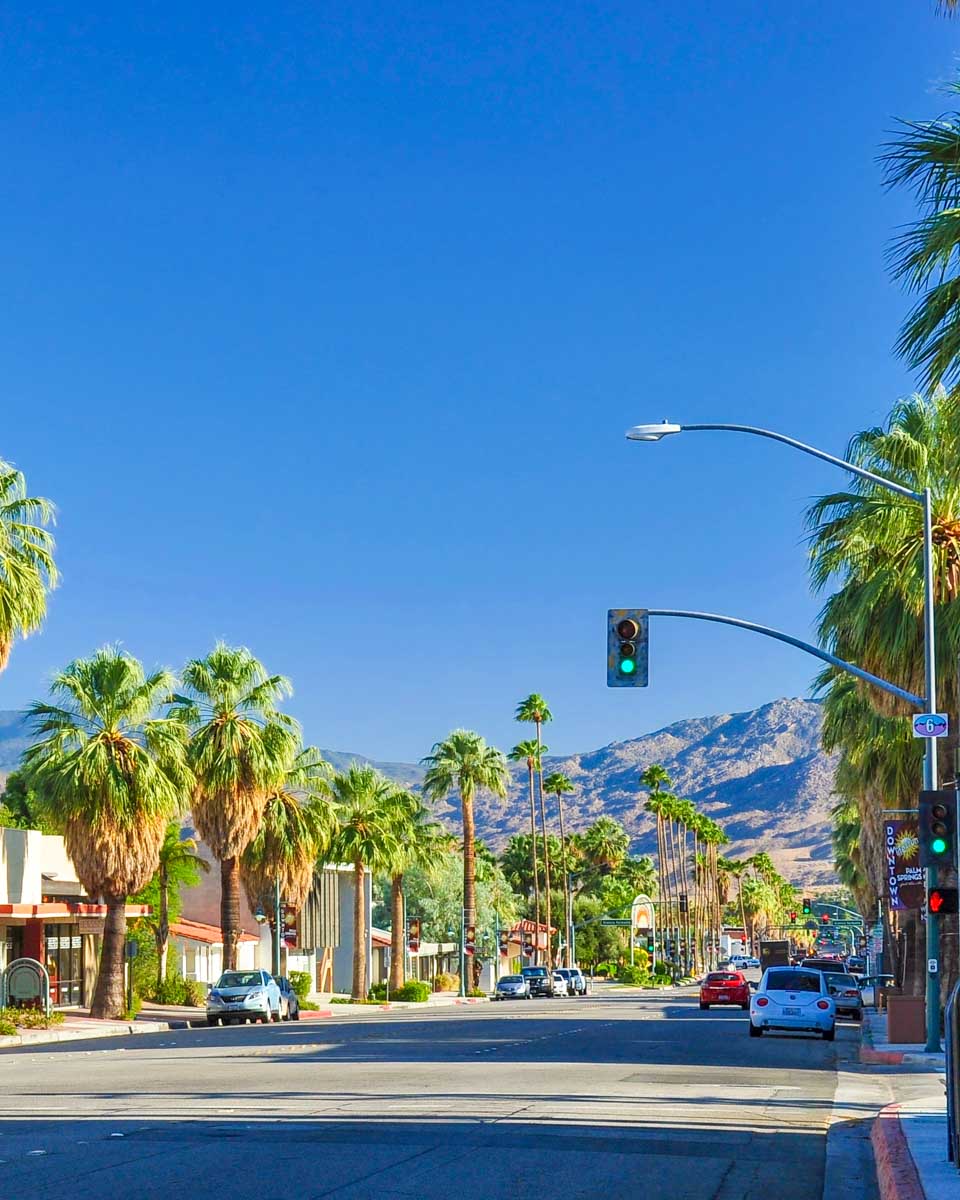 View of Downtown Palm Springs California 1