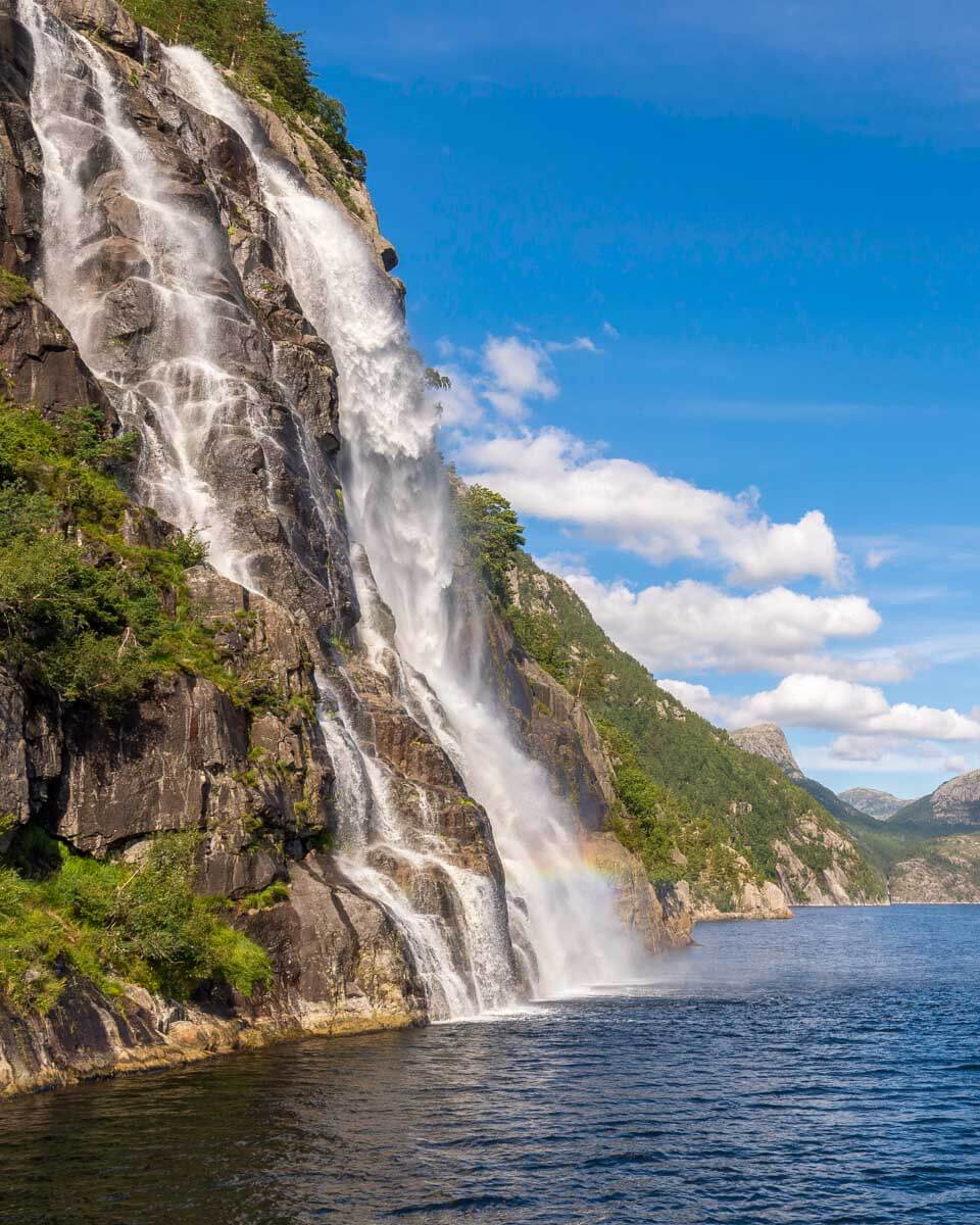 Whiskey Falls in Lysefjord on a tour cruise from Stavanger, Norway 1