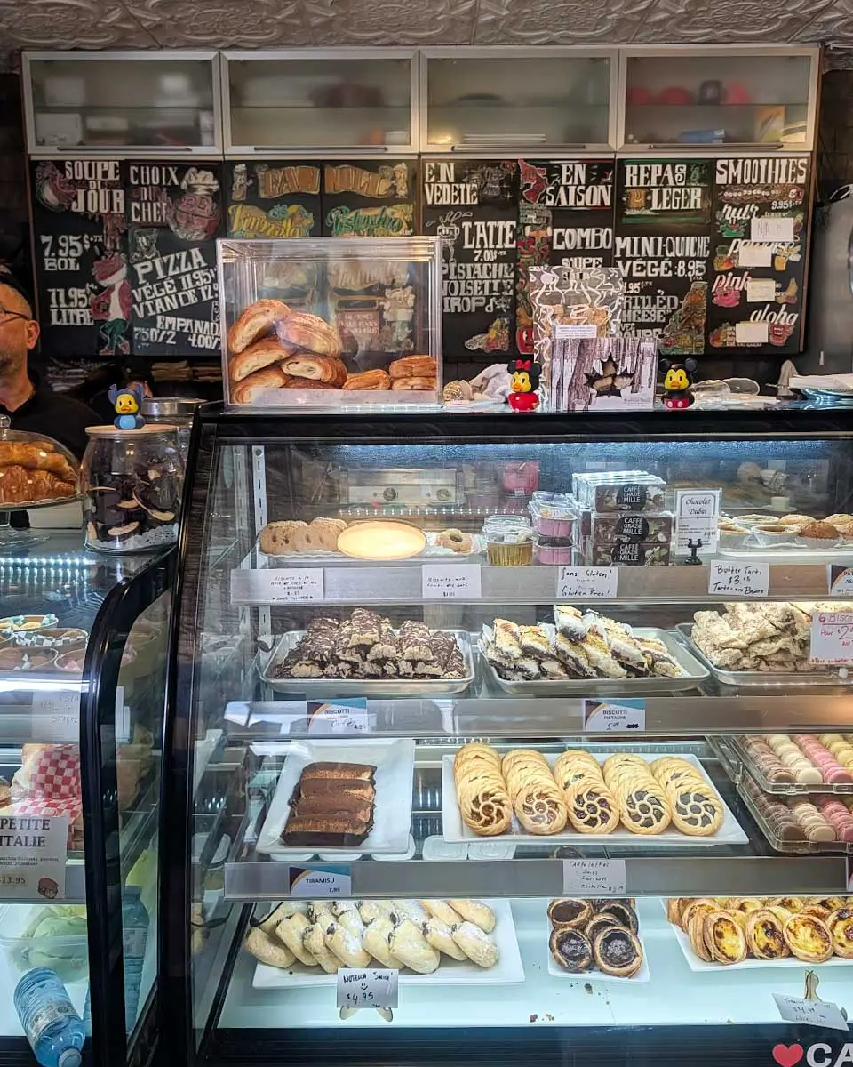 A bakery spotted on a food tour in Montreal, Quebec
