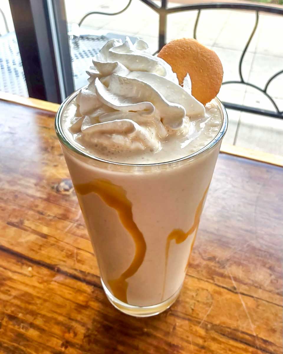 A banana milkshake at the Sink in Boulder Colorado