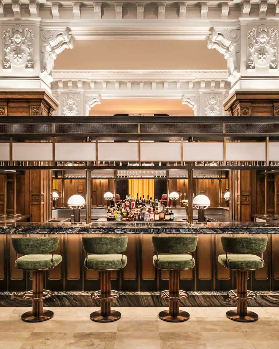 A bar inside the Fairmont Château Laurier in Ottawa