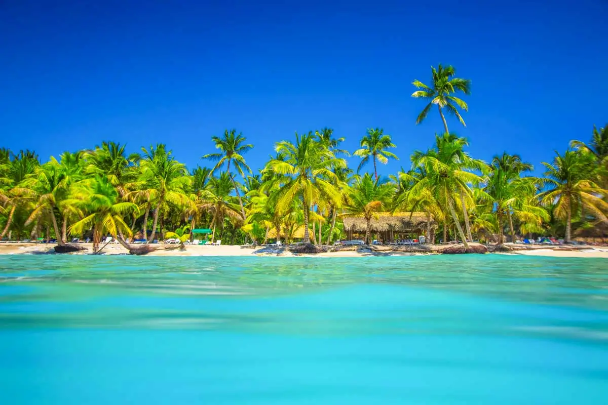 A beach on a sunny day, Punta Cana, Dominican Republic