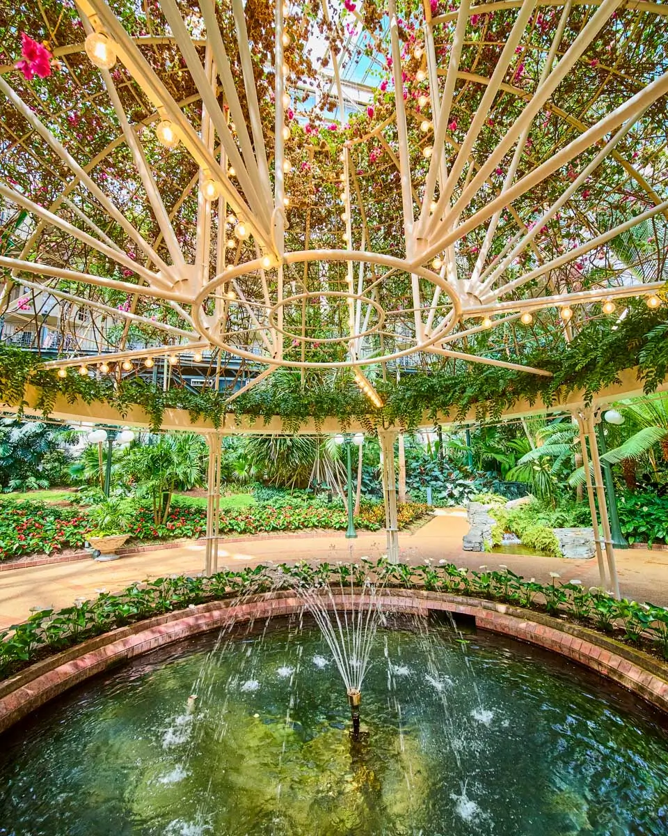 A garden in Gaylord Opryland Resort, Nashville, Tennessee