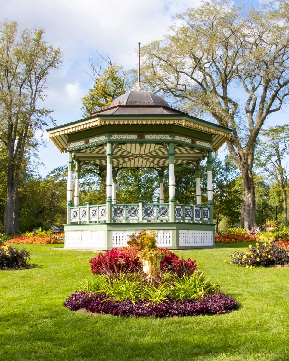 A gazebo in the Halifax Public Garden in Halifax Nova Scotia