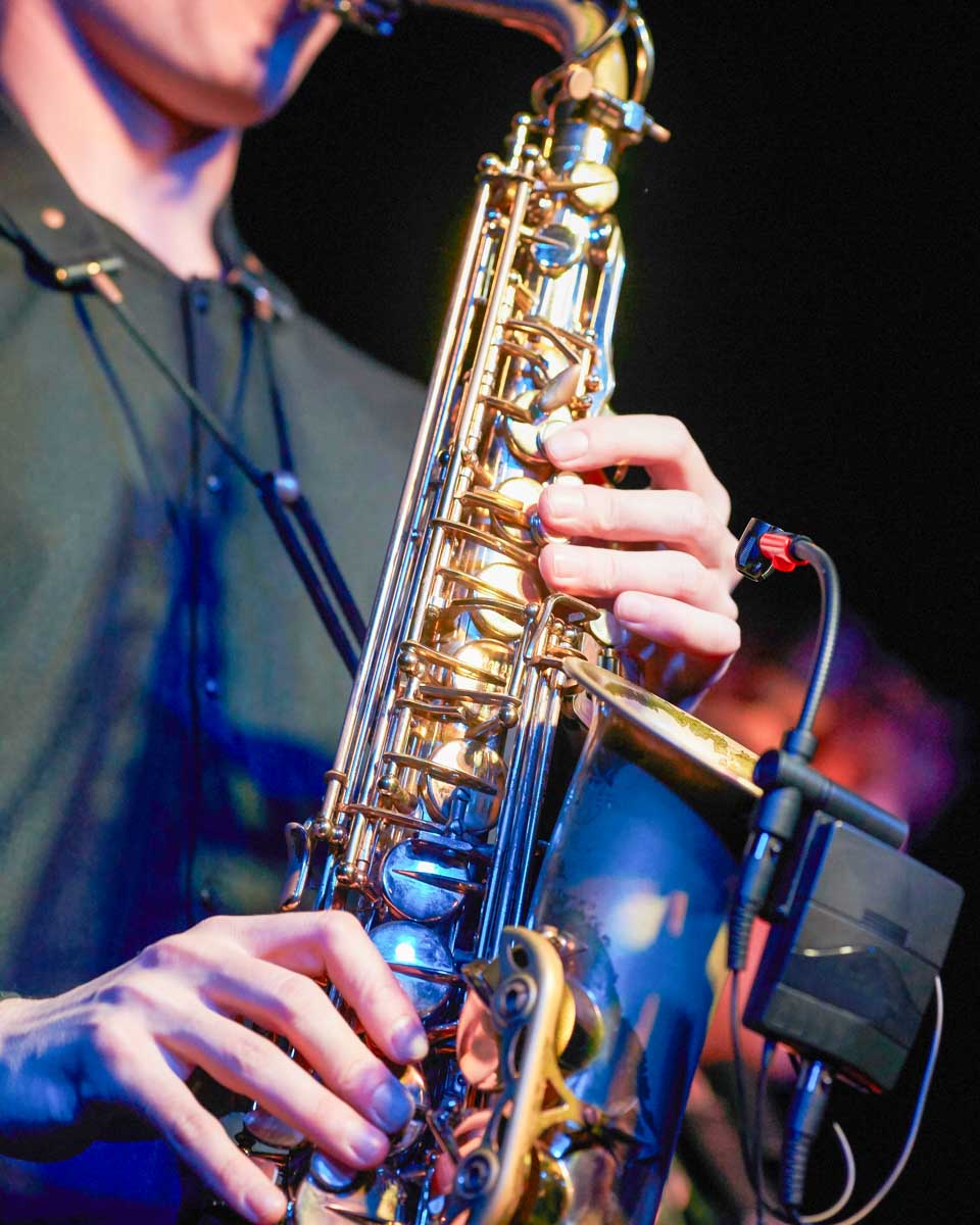 A-man-plays-saxaphone-in-New Orleans Louisiana