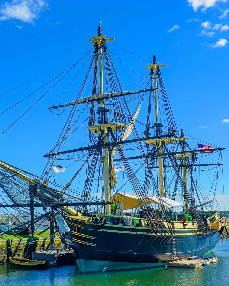 A replica ship at Salem Maritime National Historical Park in Salem Massachusetts 3