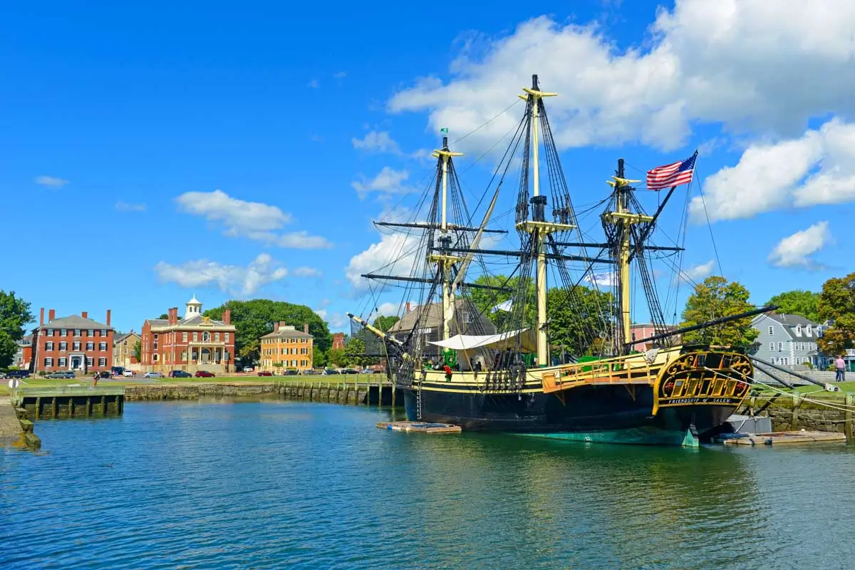 A replica ship at Salem Maritime National Historical Park in Salem Massachusetts 5