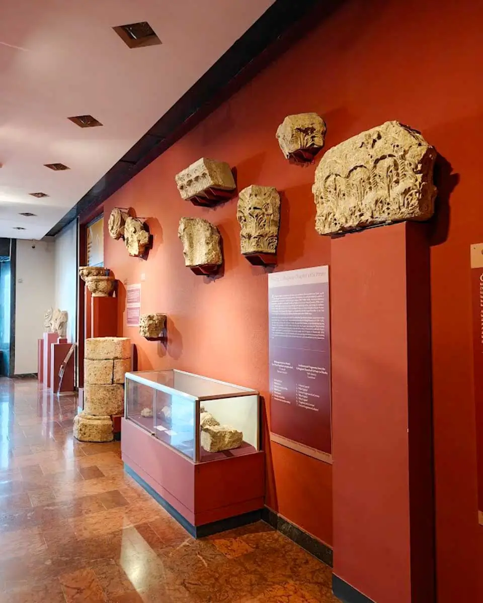 Artifacts inside the Budapest History Museum