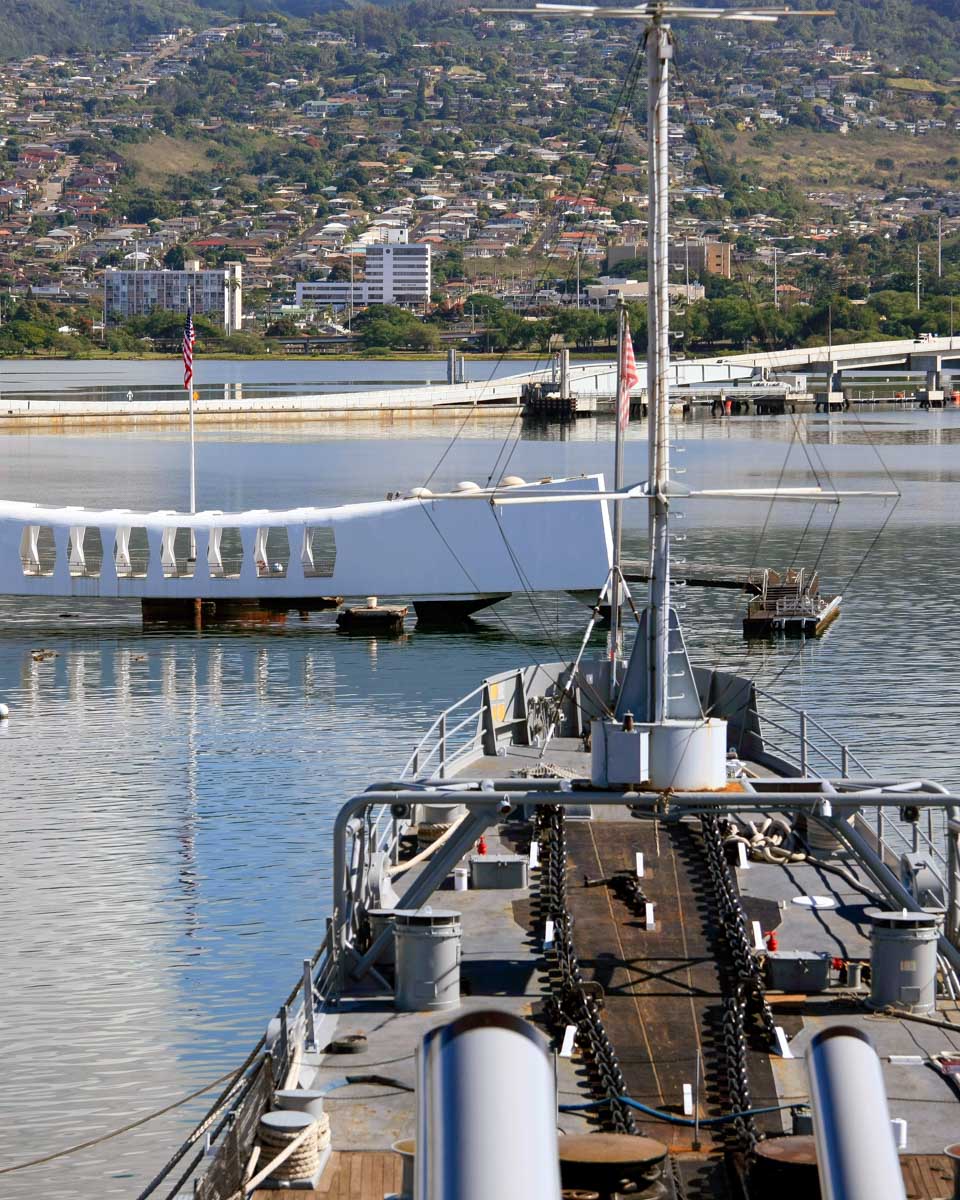 At the Pearl Harbor Memorial in USA
