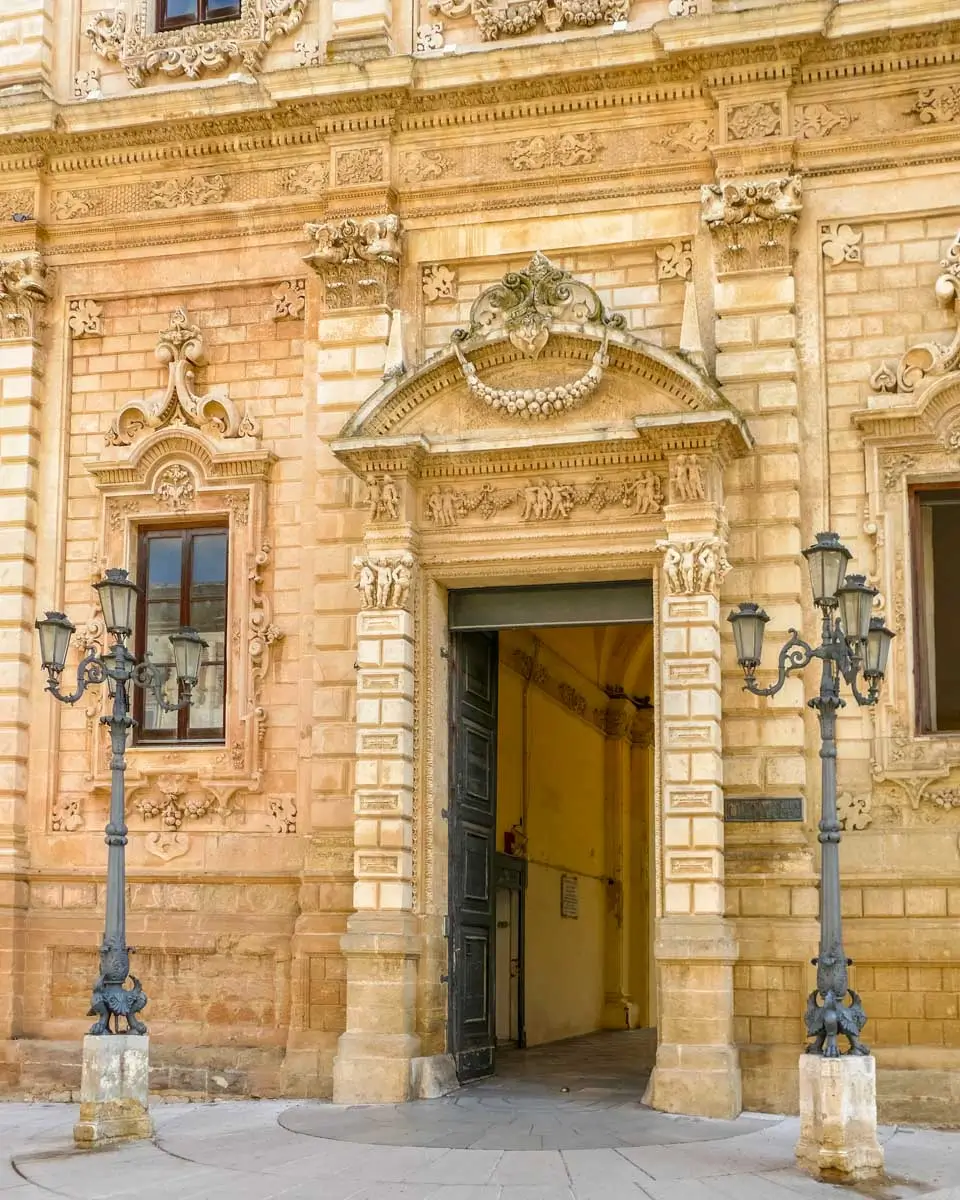 Baroque architecture in Lecce Italy