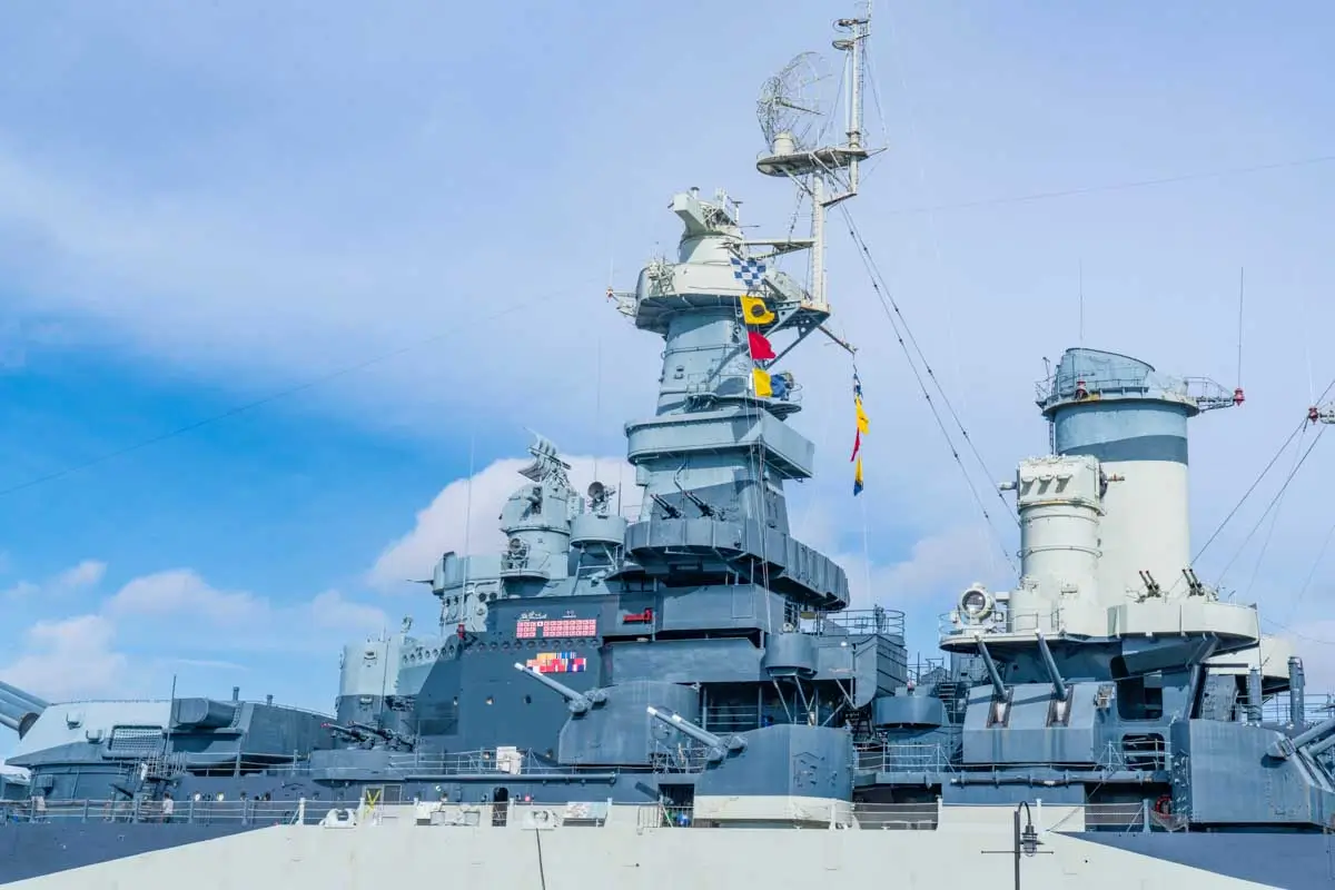 Battleship North Carolina in Wilmington North Carolina 1