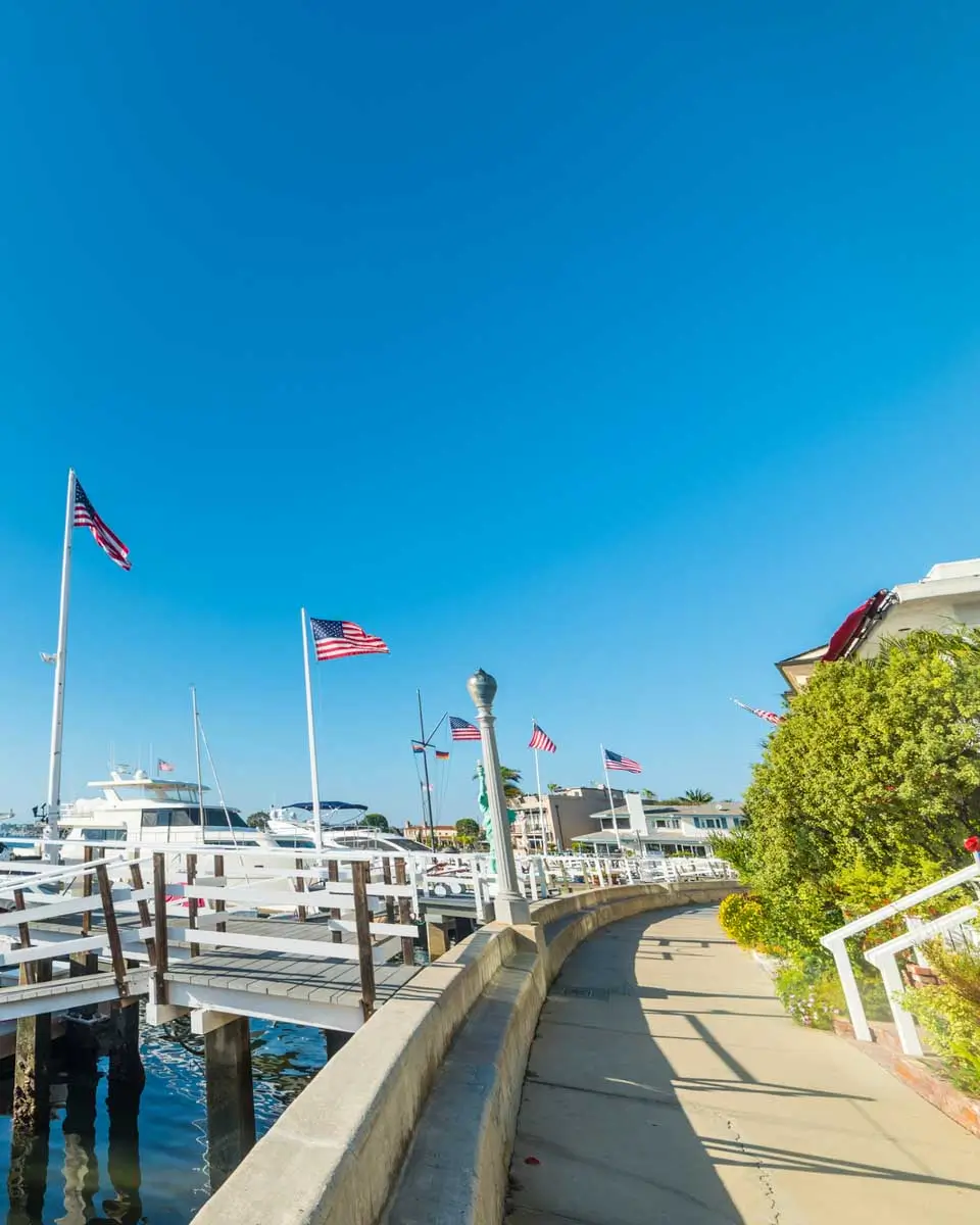 Boats in Balboa island, Newport Beach