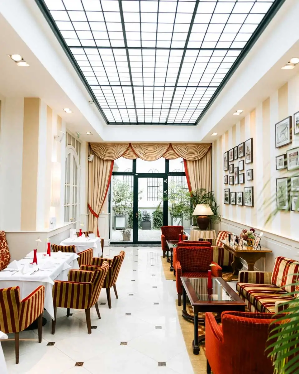 Cafe at the Hotel Kaiserhof Wien in Vienna