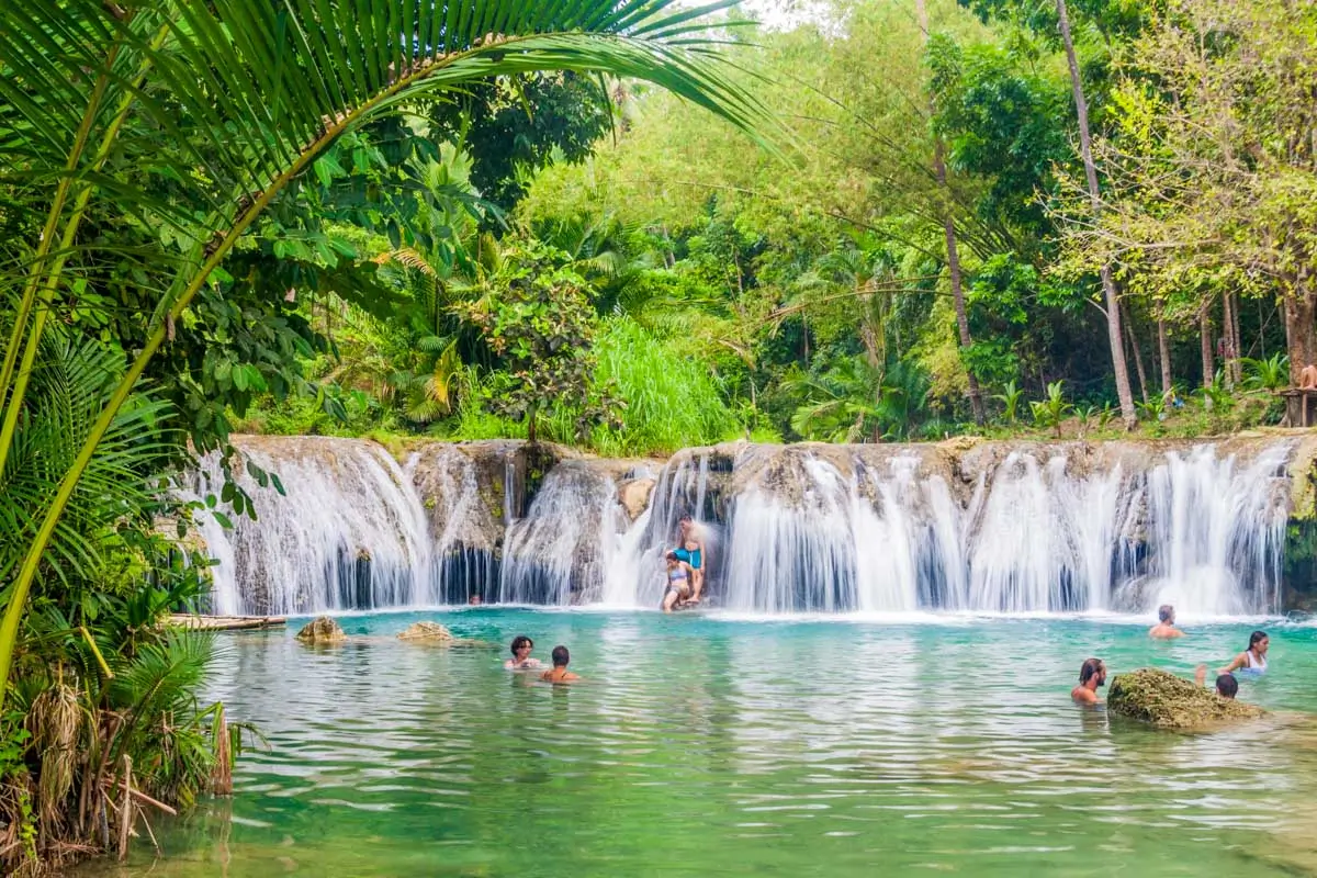 Cambugahay Falls in Siquijor, Philippines