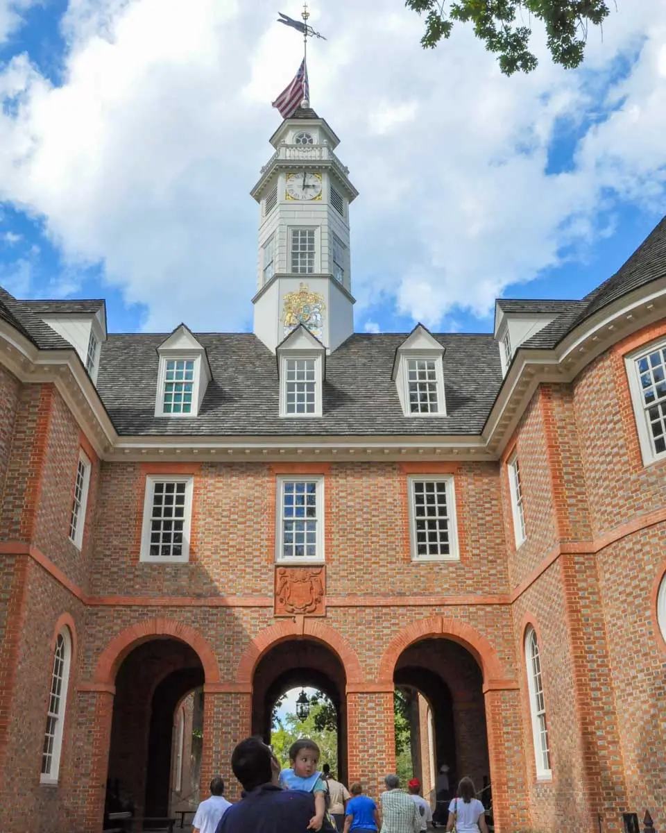 Capitol Building in Williamsburg on a tour from Virginia Beach, Virginia