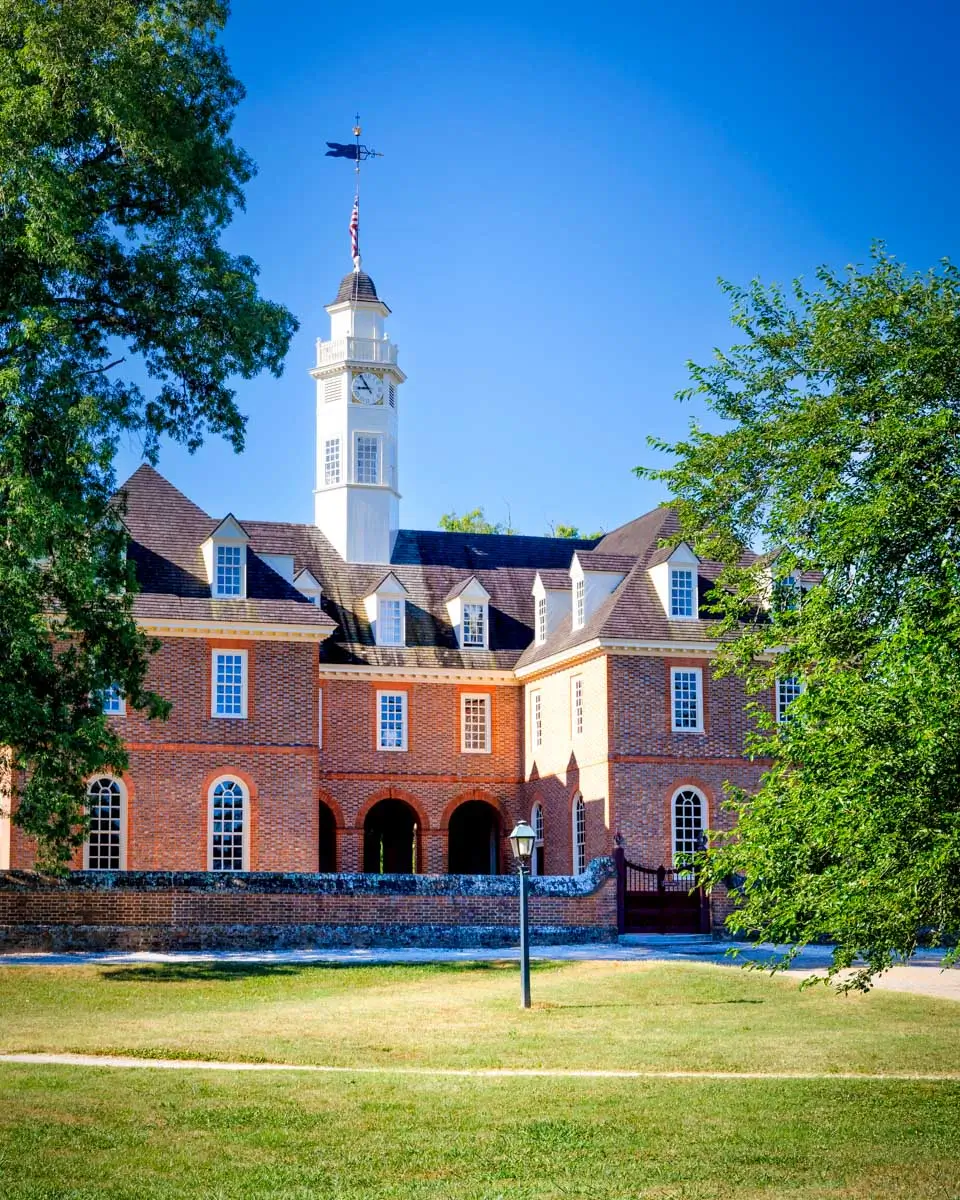 Capitol Building in Williamsburg seen on a day tour from Virginia Beach, Virginia