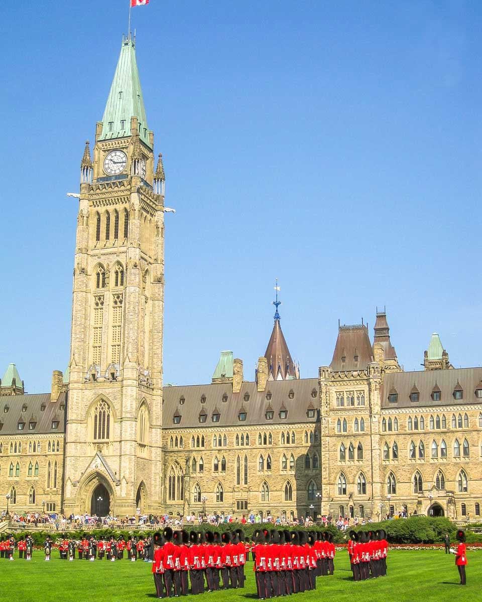 Changing-of-guard-in-Parliament-Hill-Ottawa-Ontario-Canada