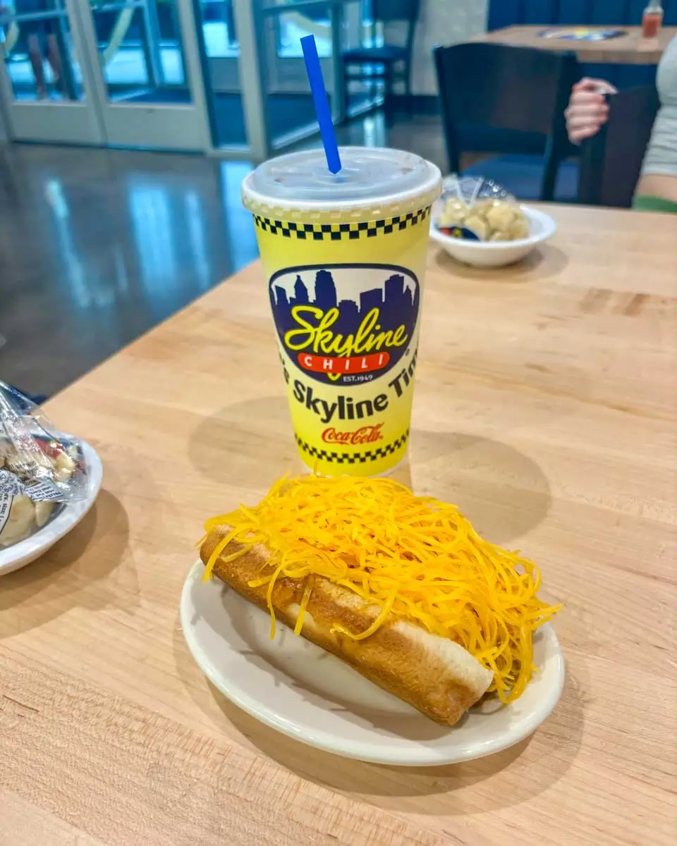 Classic Cheese Coney at Skyline Chili in Fountain Square - Cincinnati