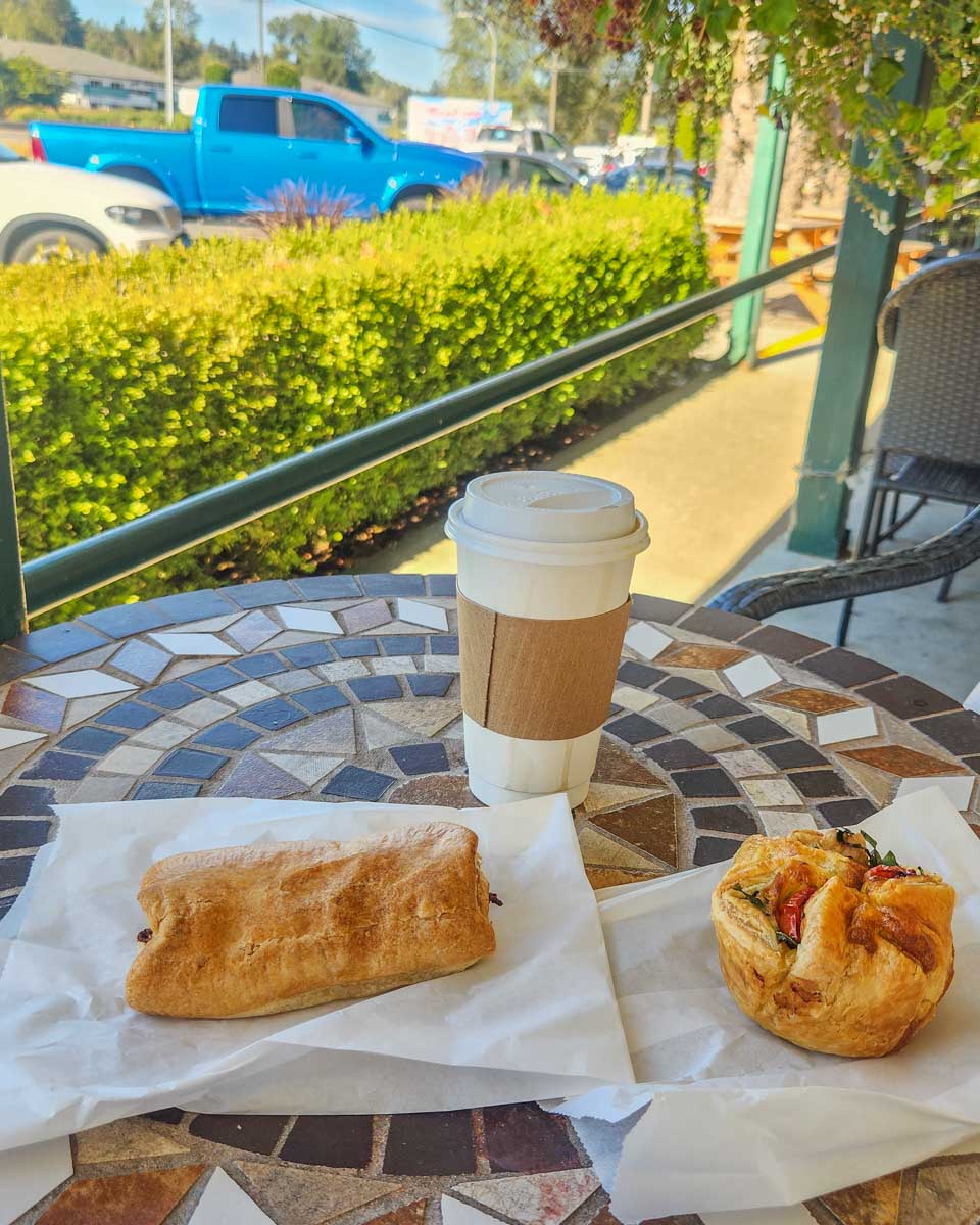 Coffee and pastry eaten in Montreal, Quebec