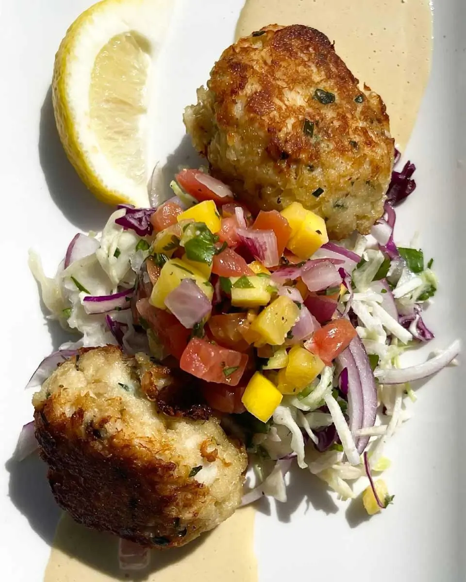 Crab Cakes at Rusty Pelican - Newport Beach