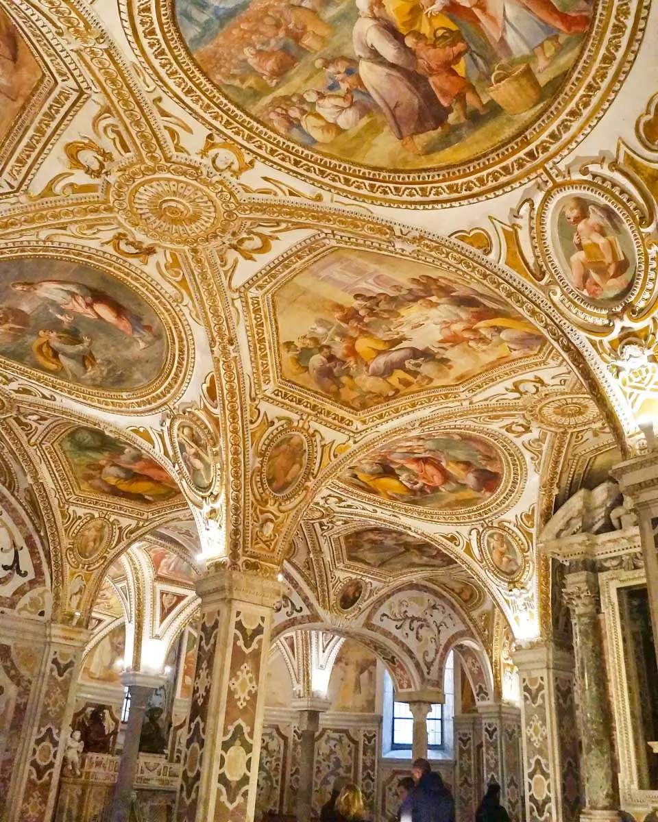 Crypt of the cathedral of Salerno, Italy