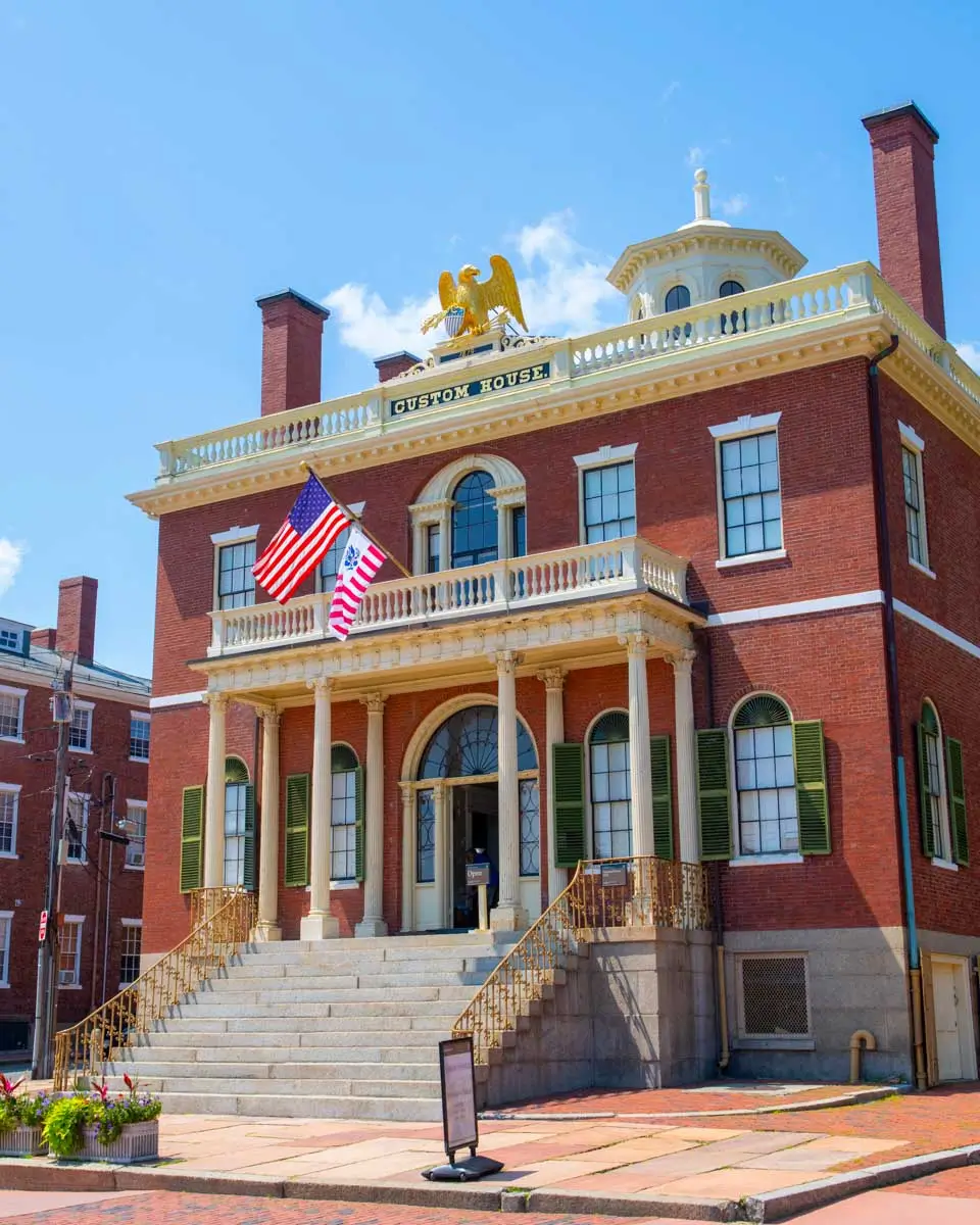 Custom House at the Salem Maritime National Historic Site in Salem Massachusetts