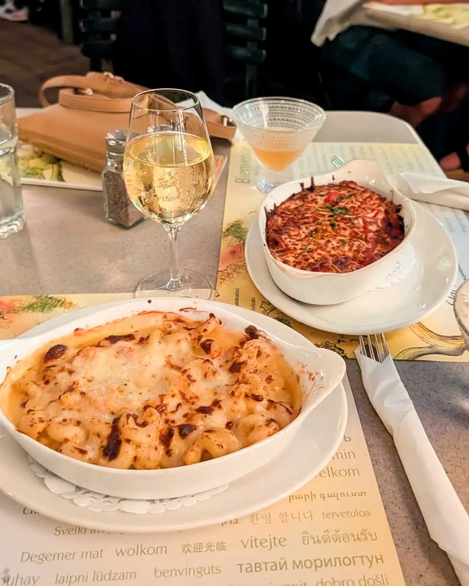 Delicious food served at the Jardin Nelson restaurant in Montreal, Quebec