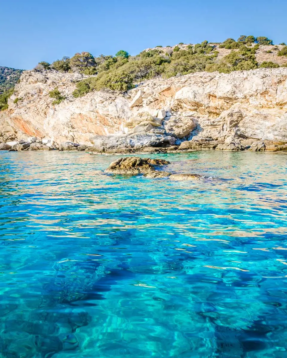 Emerald waters of Naxos, Greece