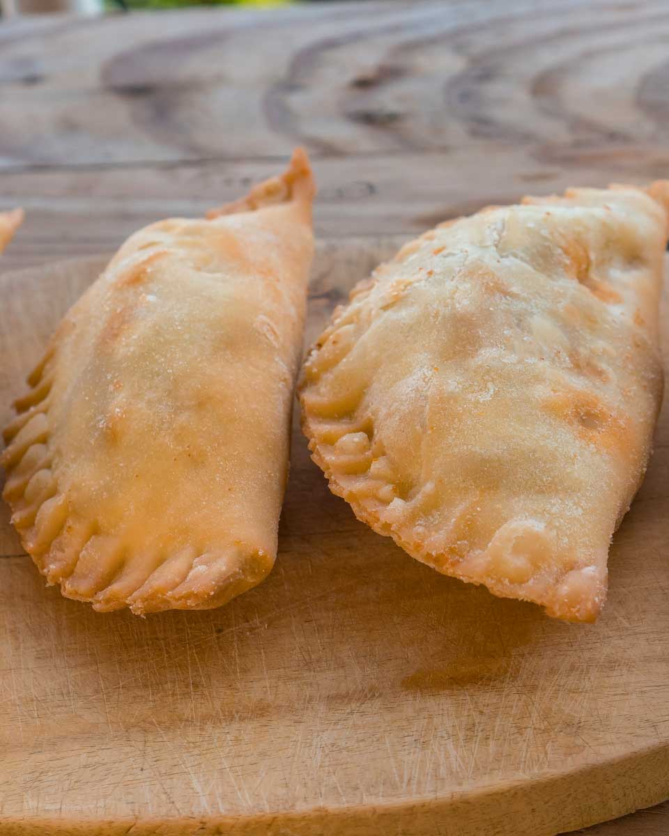 Empanadas eaten on little Havana food and walking tour in Miami, Florida