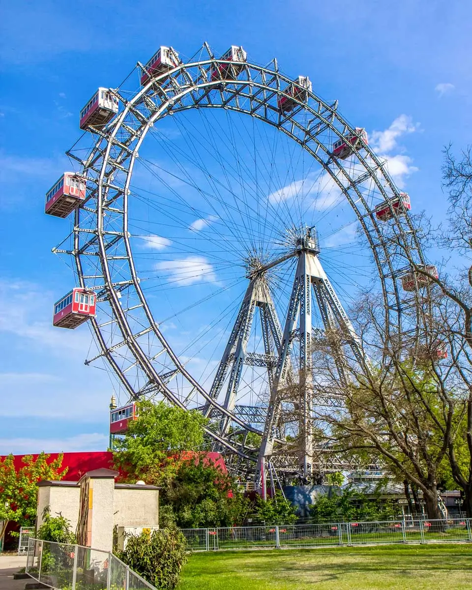 The Giant Ferris Wheel at Vienna's Prater amusement park