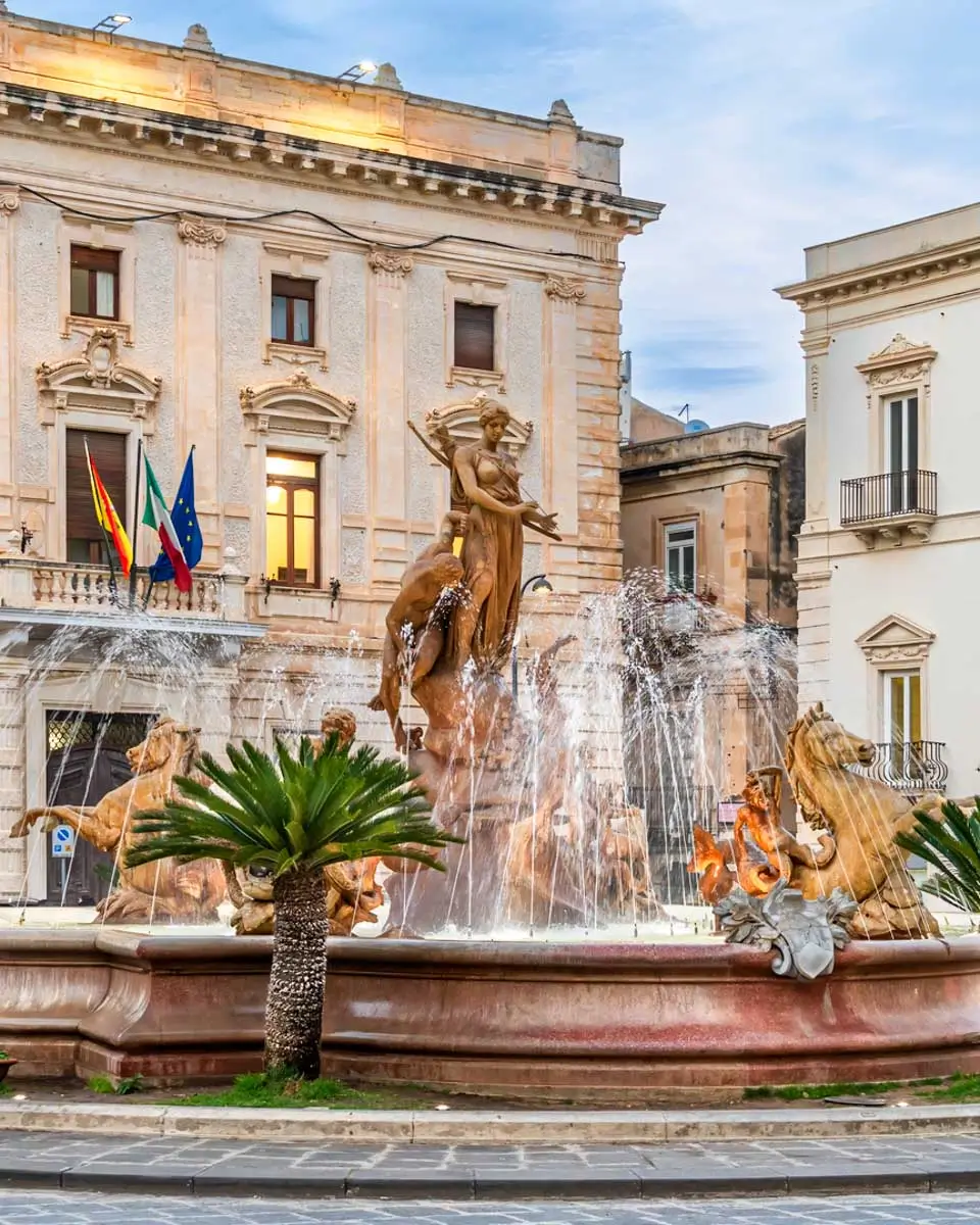 Fontana di Diana in Syracuse, Italy