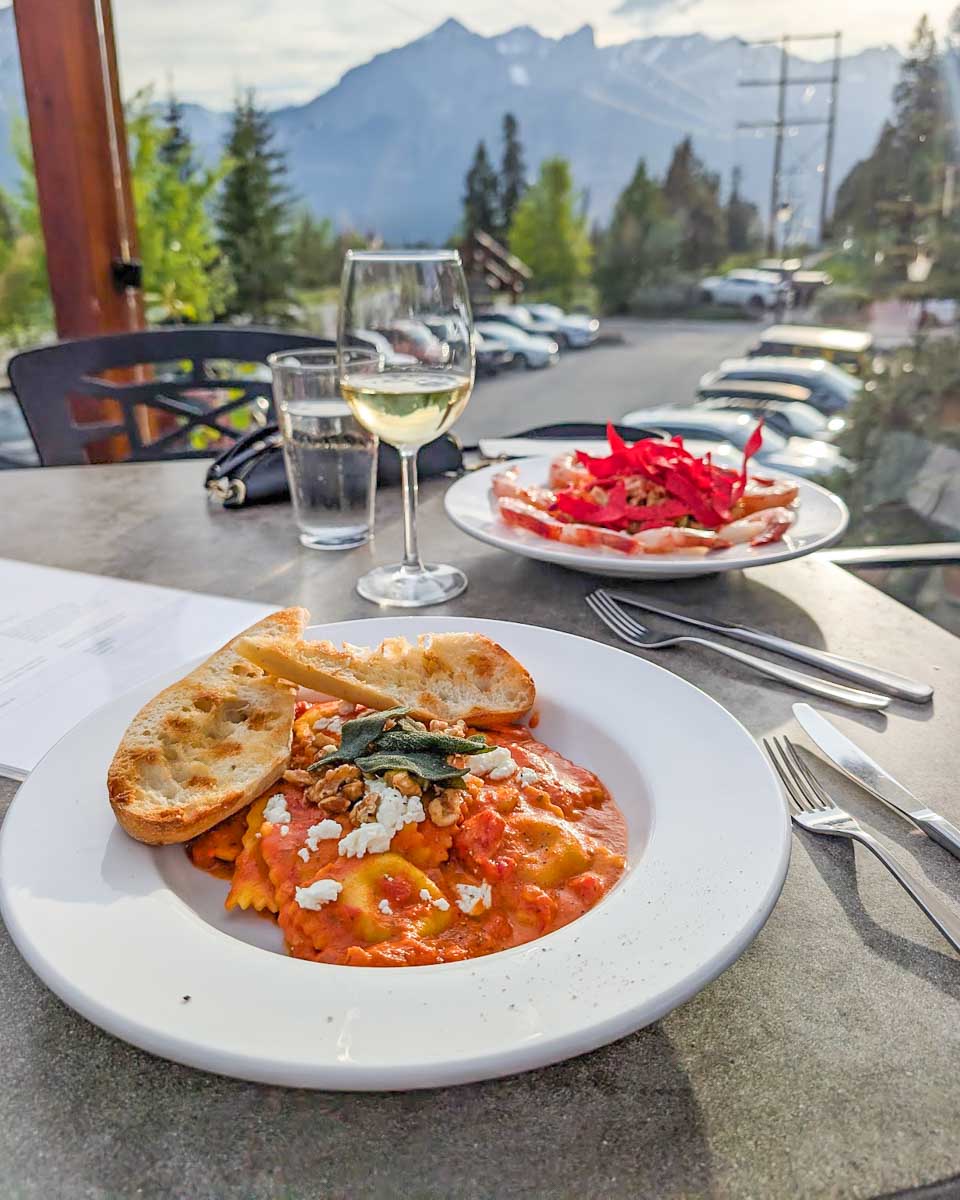 Food ate on a food tour in Canmore, Canada