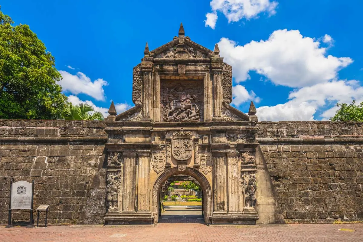 Fort Santiago seen on a tour of Manila Philippines