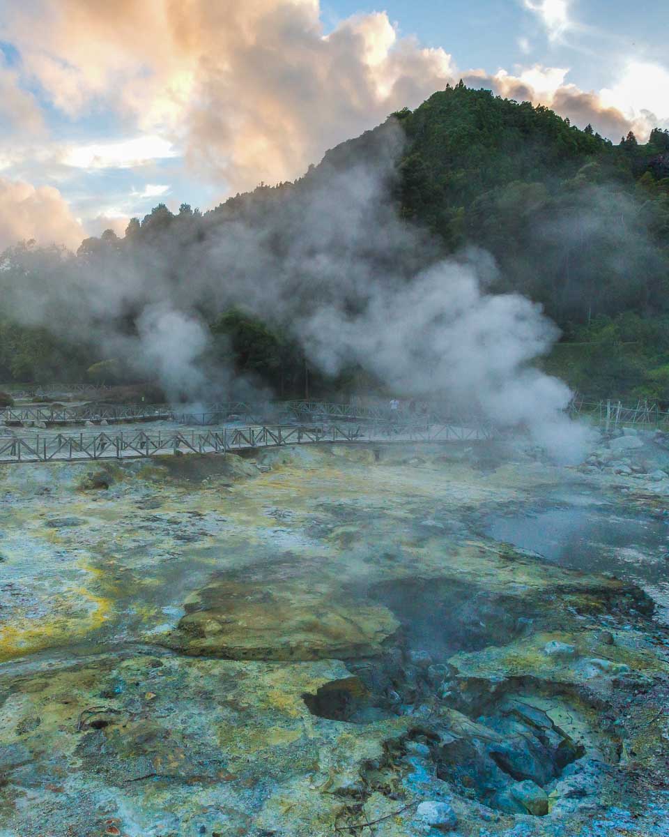 Furnas-geothermal-pools-in-the-Azores-Portugal-near-Sao-Miguel