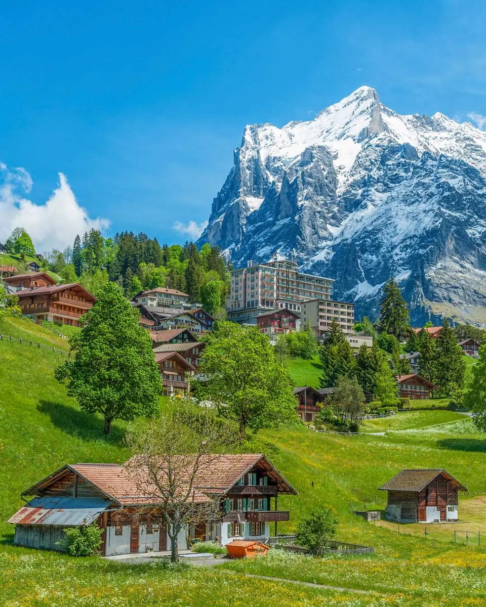 Grindelwald village Switzerland in summer (1)