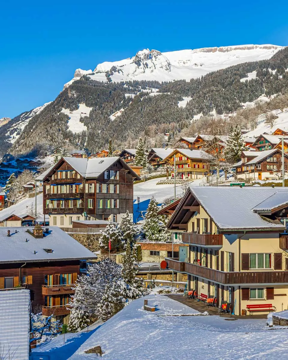 Grindelwald village Switzerland in winter (2)