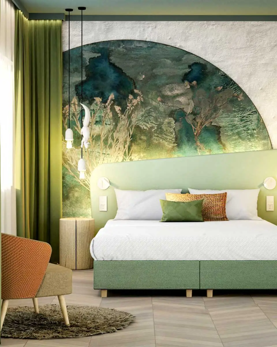 Guest room at The Weekend Hotel in Vienna
