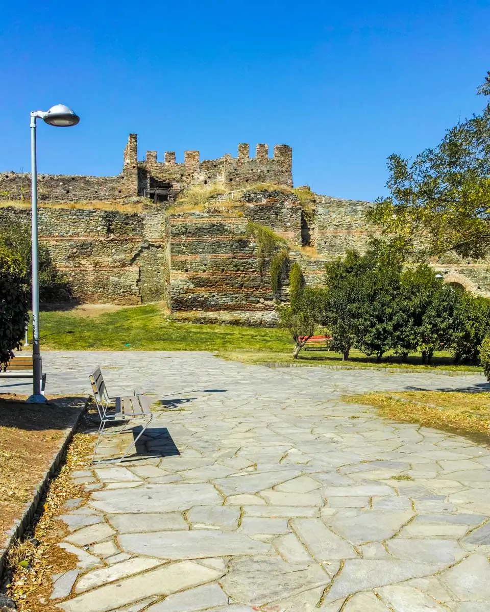 Heptapyrgion an Ancient Byzantine Fortification in city of Thessaloniki, Greece