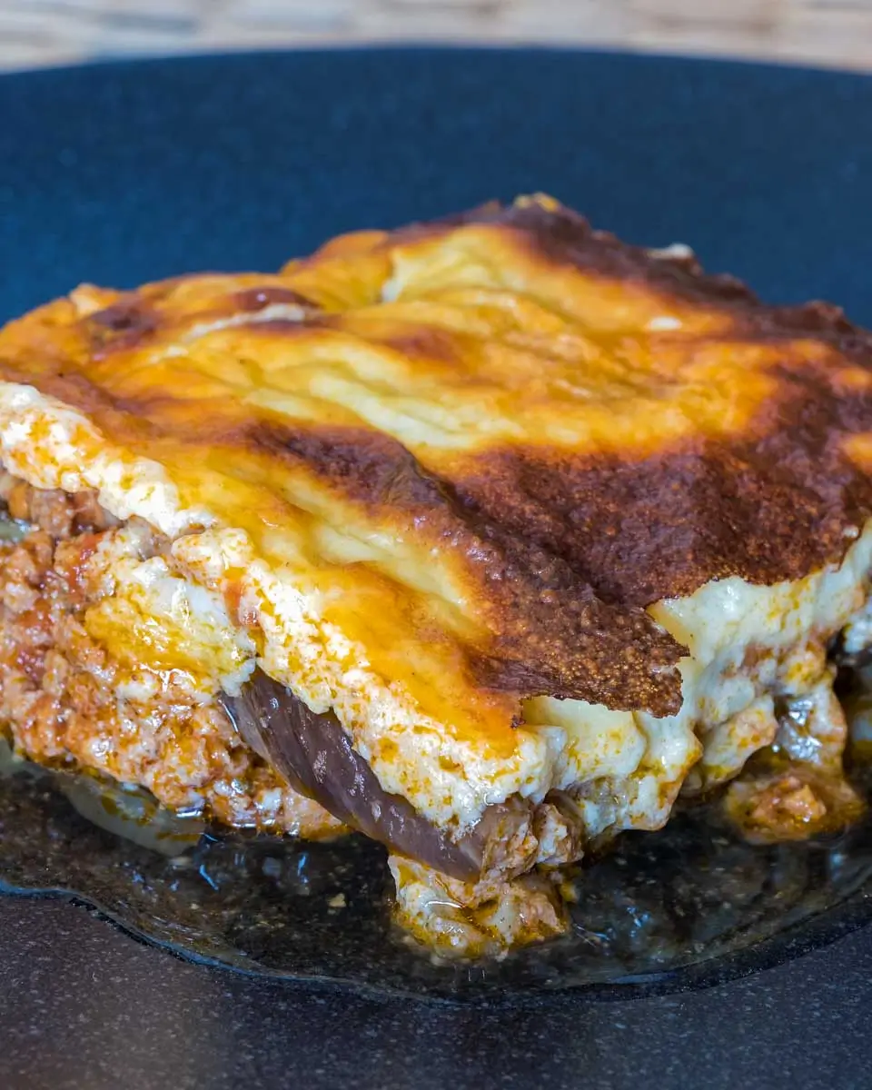 Homemade moussak in Thessaloniki Greece