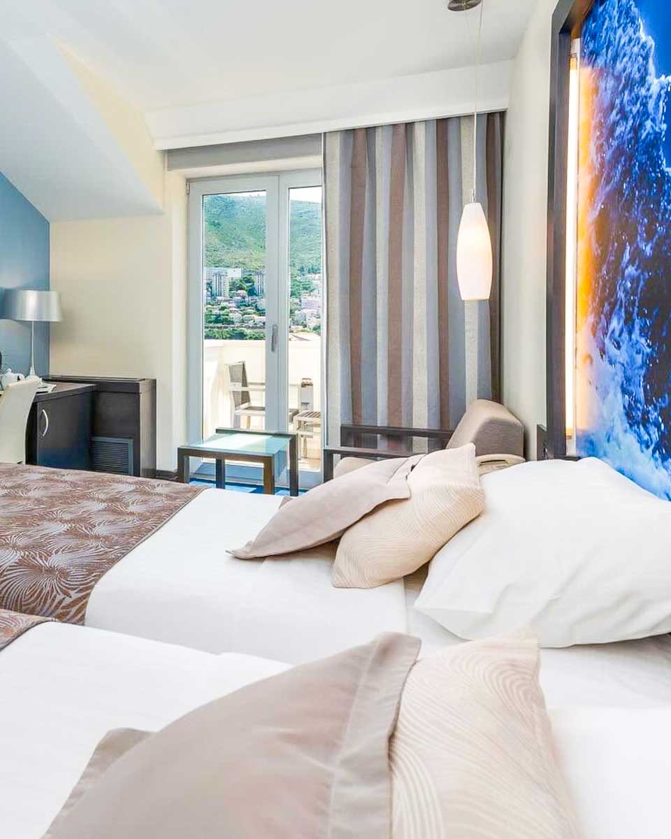 Hotel room at Hotel Lapad in Dubrovnik