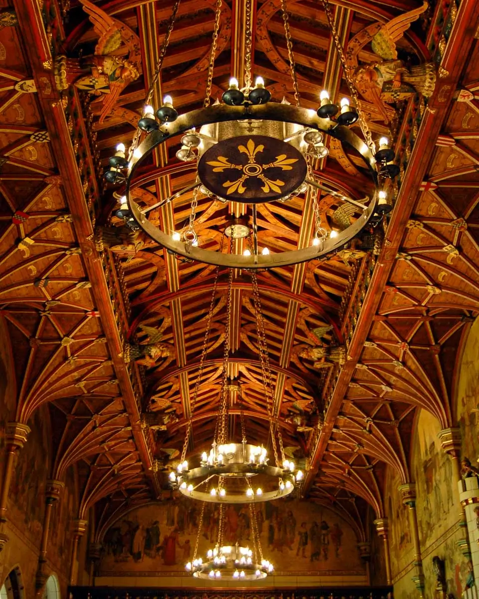 Inside Cardiff Castle, Cardiff, Wales