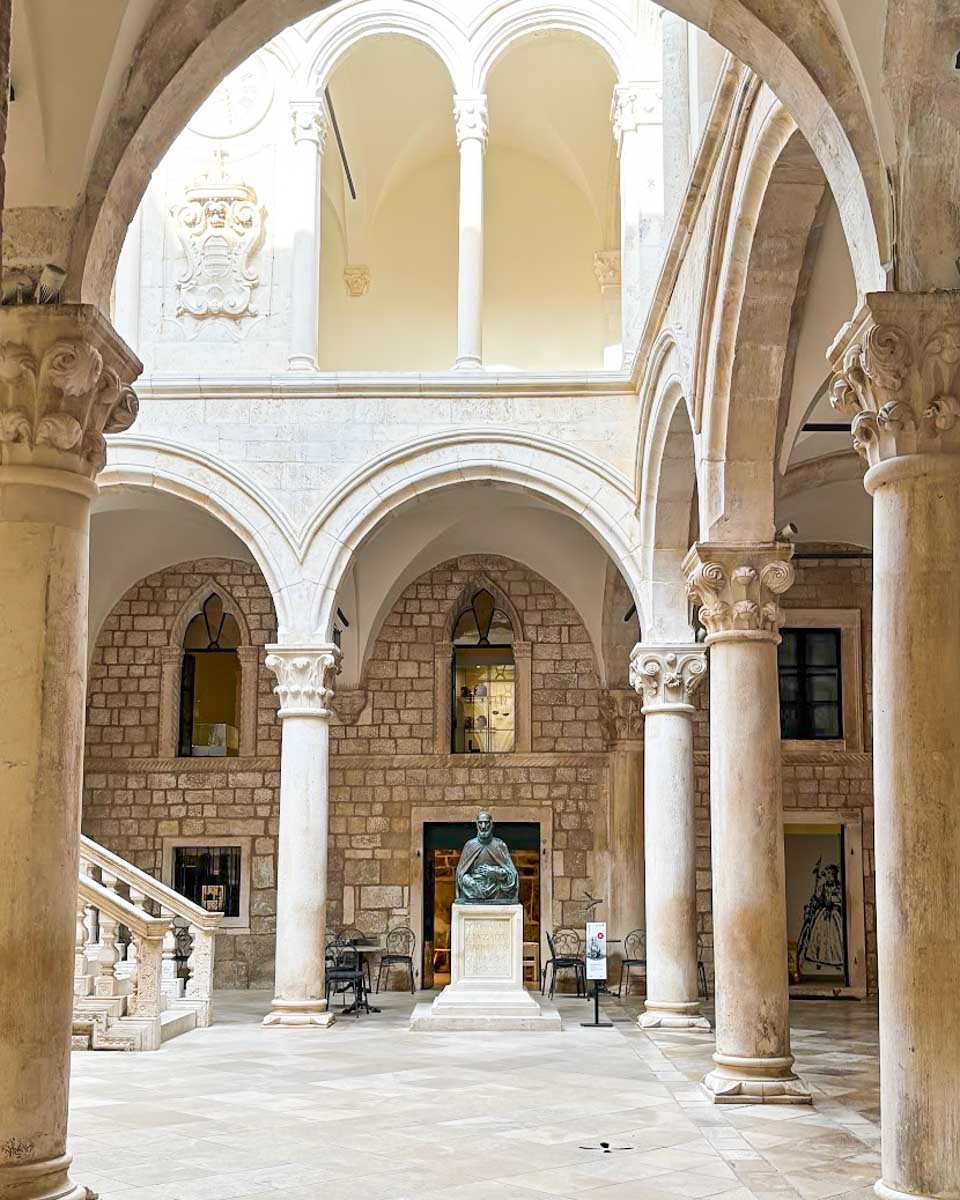 Inside Rector's Palace in Dubrovnik, Croatia