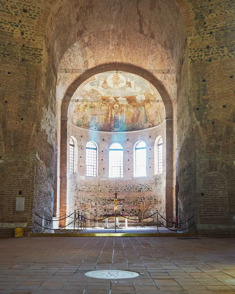 Inside the Rotunda of Galerius, Thessaloniki, Greece
