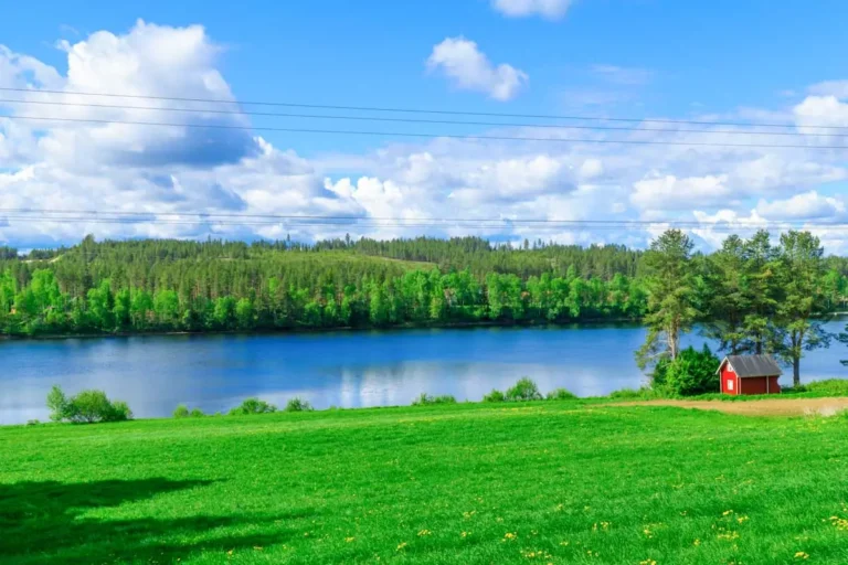 Kemijoki River, in Lapland in Rovaniemi, Finland