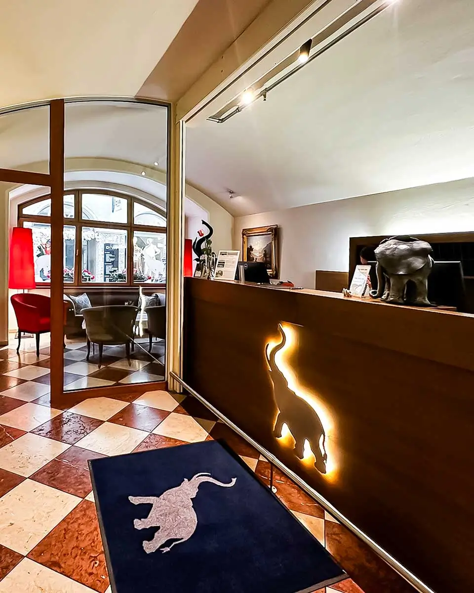 Lobby of Hotel Elefant, Salzburg