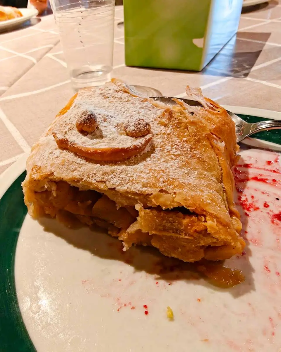 Made Apple Strudel in a cooking class in Salzburg