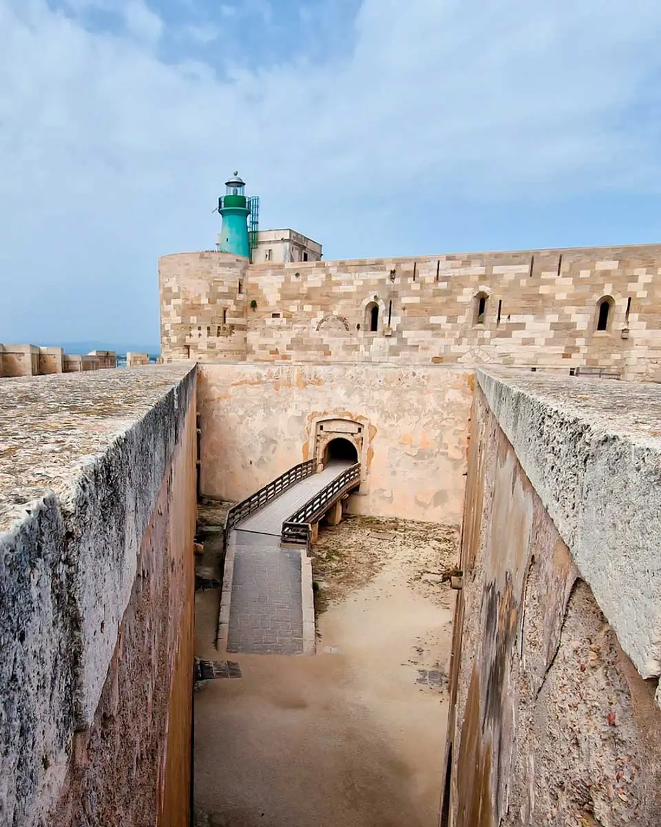 Maniace Castle in Syracuse, Italy