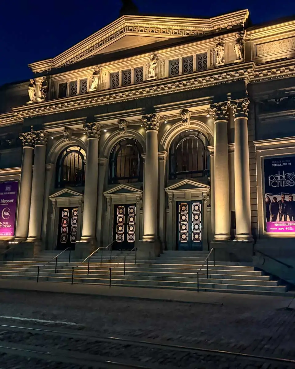 Memorial Hall - Phantoms of the Pig Iron Past Cursed Cincinnati Ghost Tours - Cincinnati